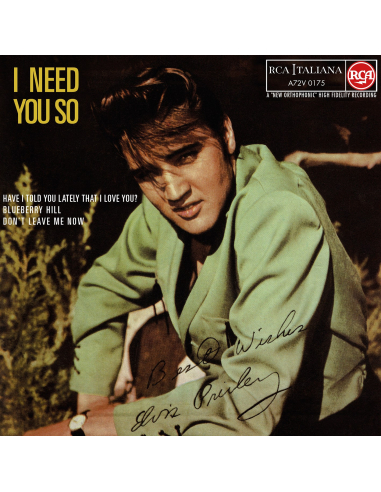 Elvis Presley - I Need You So - Vinyle Jaune (Italie) (Vinyle 7'')