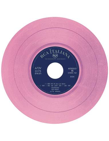 Elvis Presley - I Need You So - Vinyle Rose (Italie) (Vinyle 7'')