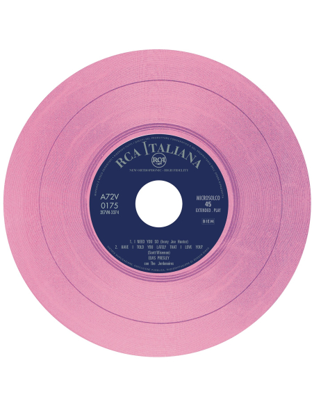Elvis Presley - I Need You So - Vinyle Rose (Italie) (Vinyle 7'')