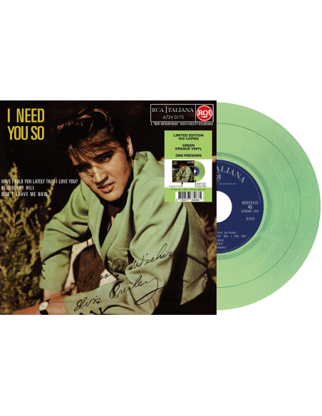 Elvis Presley - I Need You So - Vinyle Vert (Italie) (Vinyle 7'')