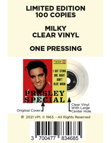Elvis Presley - Presley Special - Vinyle Laiteux (Italie) (Vinyle 7'')