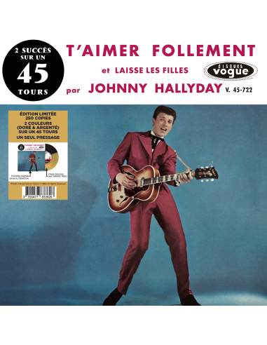 Johnny Hallyday - T'aimer Follement - Vinyle Doré & Argenté (Vinyle 7'')
