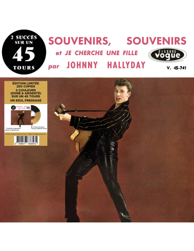 Johnny Hallyday - Souvenirs, Souvenirs - Vinyle Doré & Argenté (Vinyle 7'')