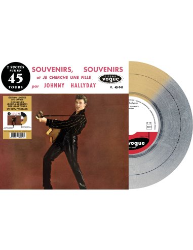 Johnny Hallyday - Souvenirs, Souvenirs - Vinyle Doré & Argenté (Vinyle 7'')