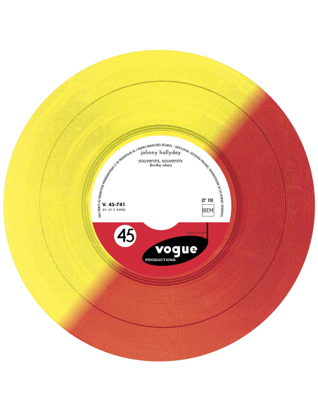 Johnny Hallyday - Souvenirs, Souvenirs - Vinyle Rouge & Jaune (Vinyle 7'')