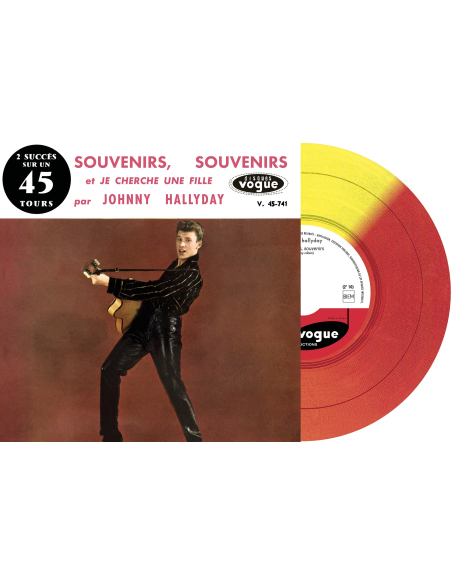 Johnny Hallyday - Souvenirs, Souvenirs - Vinyle Rouge & Jaune (Vinyle 7'')