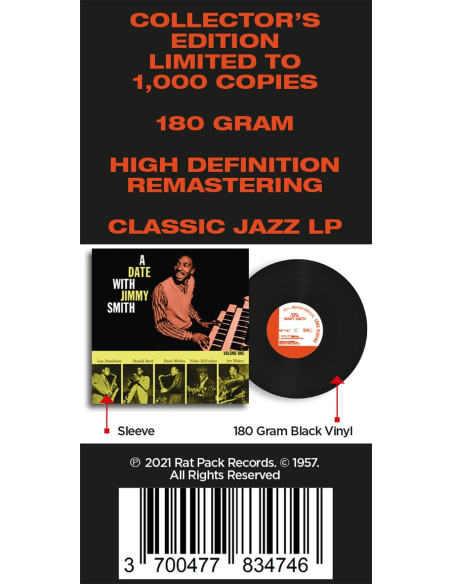 Jimmy Smith - A Date With Vol. 1 (Vinyle)