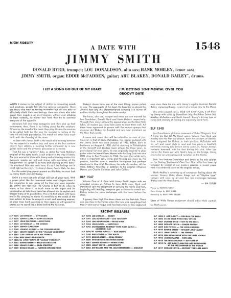 Jimmy Smith - A Date With Vol. 2 (Vinyle)