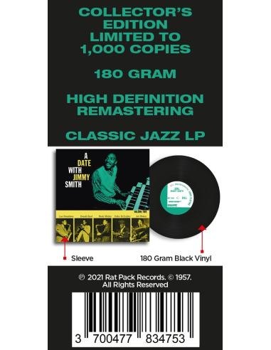 Jimmy Smith - A Date With Vol. 2 (Vinyle)