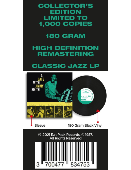Jimmy Smith - A Date With Vol. 2 (Vinyle)