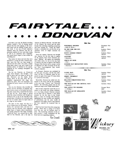 Donovan - Fairytale (Vinyle)