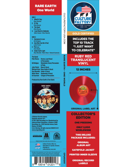 Rare Earth - One World (Vinyle)