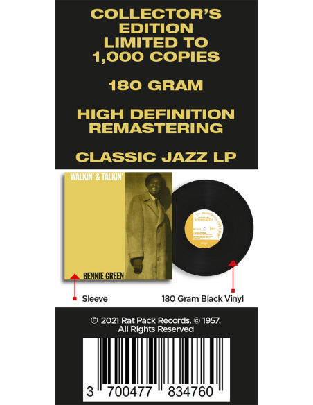 Bennie Green - Walkin' & Talkin' (Vinyle)