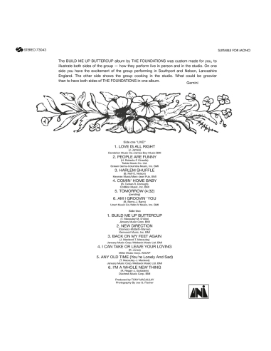 The Foundations - Build Me Up Buttercup (Vinyle)