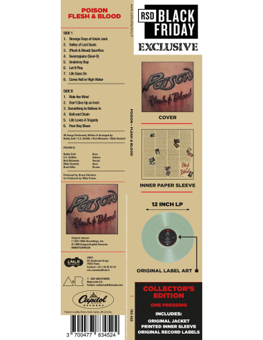 Poison - Flesh & Blood - BF 2021 (Vinyle)