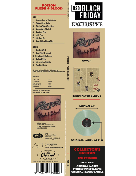Poison - Flesh & Blood - BF 2021 (Vinyle)