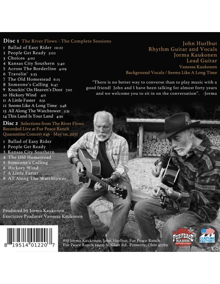 John Hurlbut & Jorma Kaukonen - The River Flows - The Complete Sessions (CD)