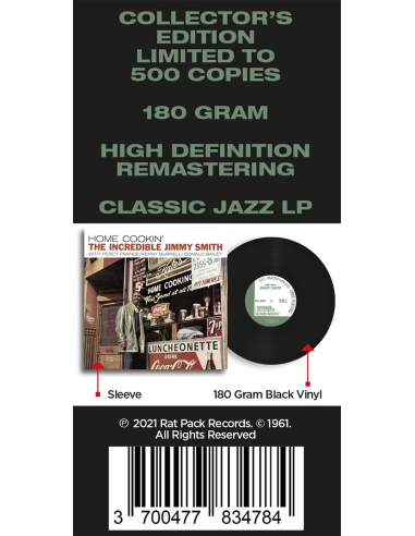 The Incredible Jimmy Smith - Home Cookin' (Vinyle)