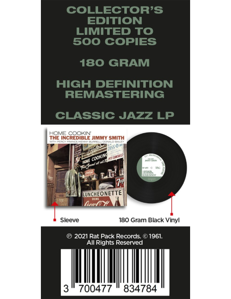 The Incredible Jimmy Smith - Home Cookin' (Vinyle)