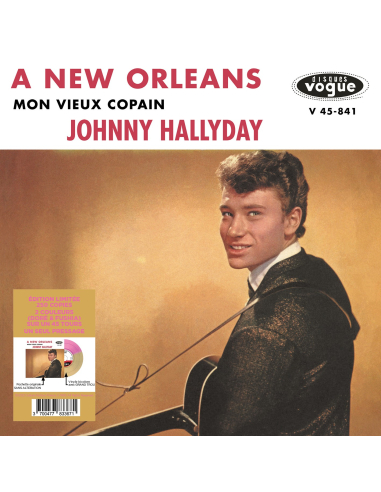 Johnny Hallyday - A New Orleans - Vinyle Doré & Rose (Vinyle 7'')