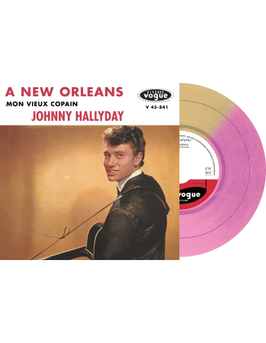 Johnny Hallyday - A New Orleans - Vinyle Doré & Rose (Vinyle 7'')
