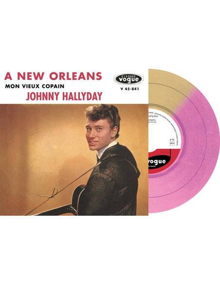 Johnny Hallyday - A New Orleans - Vinyle Doré & Rose (Vinyle 7'')