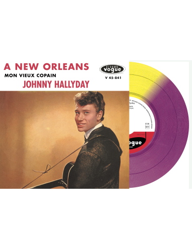 Johnny Hallyday - A New Orleans - Vinyle Jaune & Violet (Vinyle 7'')