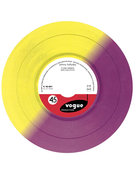 Johnny Hallyday - A New Orleans - Vinyle Jaune & Violet (Vinyle 7'')