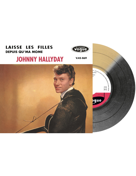 Johnny Hallyday - Laisse Les Filles - Vinyle Doré & Noir (Vinyle 7'')