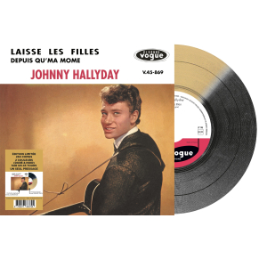 Johnny Hallyday - Laisse Les Filles - Vinyle Doré & Noir (Vinyle 7'')