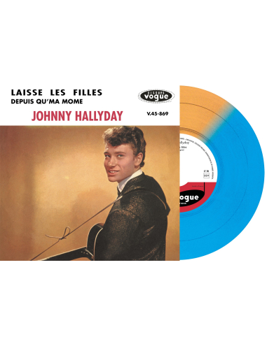 Johnny Hallyday - Laisse Les Filles - Vinyle Orange & Bleu (Vinyle 7'')