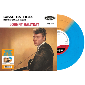 Johnny Hallyday - Laisse Les Filles - Vinyle Orange & Bleu (Vinyle 7'')