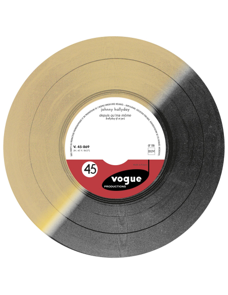 Johnny Hallyday - Laisse Les Filles - Vinyle Doré & Noir (Vinyle 7'')