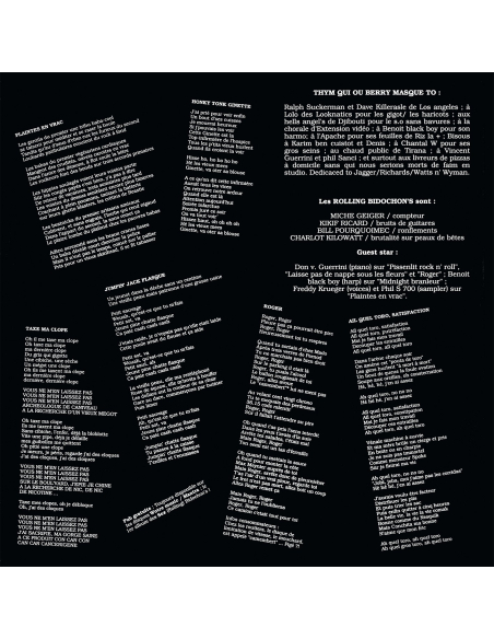 The Rolling Bidochons - Sales Gueules - RSD 2019 (Vinyle)
