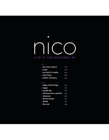 Nico - Live At The Hacienda '83 - RSD 2022 (Vinyle)