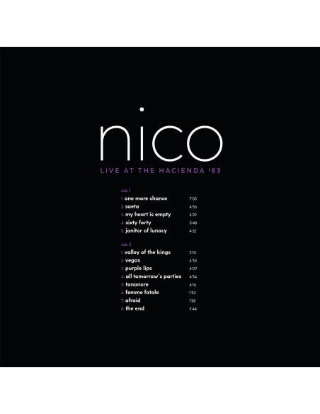 Nico - Live At The Hacienda '83 - RSD 2022 (Vinyle)