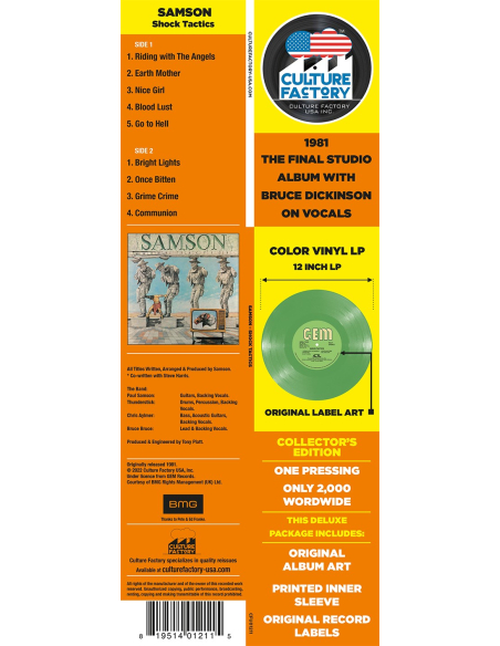 Samson - Shock Tactics (Vinyle)