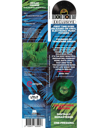 Edgar Froese - Epsilon In Malaysian Pale - RSD 2022 (Vinyle)