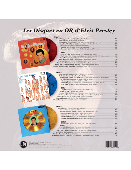Elvis Presley - Les Disques En Or D'Elvis - RSD 2022 (Coffret 3 Vinyles)