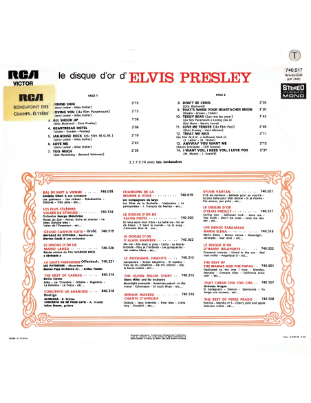 Elvis Presley - Les Disques En Or D'Elvis - RSD 2022 (Coffret 3 Vinyles)