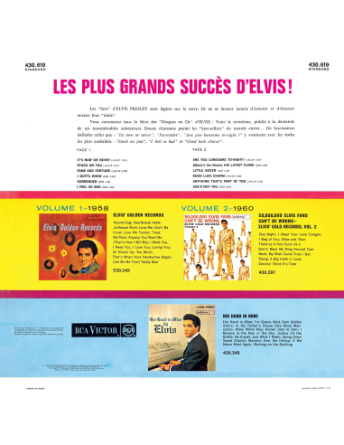 Elvis Presley - Les Disques En Or D'Elvis - RSD 2022 (Coffret 3 Vinyles)
