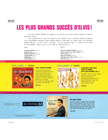 Elvis Presley - Les Disques En Or D'Elvis - RSD 2022 (Coffret 3 Vinyles)