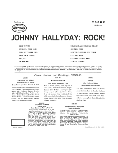 Johnny Hallyday - Rock! - RSD 2022 (Vinyle)