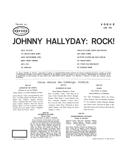 Johnny Hallyday - Rock! - RSD 2022 (Vinyle)