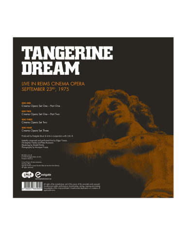 Tangerine Dream - Live in Reims Cinema Opera - RSD 2022 (Vinyle)