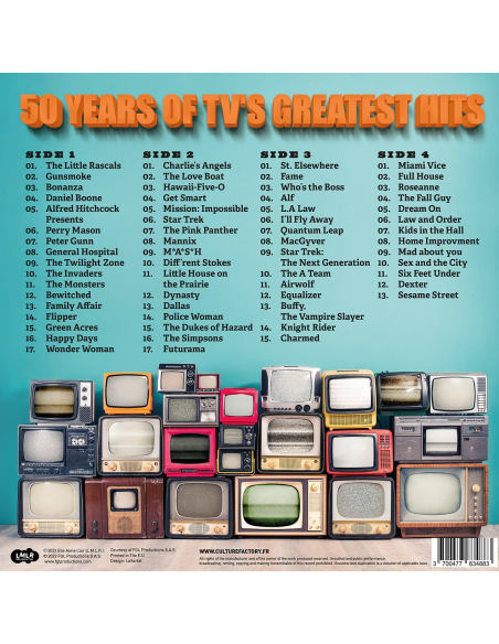 Various - 50 Years of TV's Greatest Hits - RSD 2022 (Vinyle)