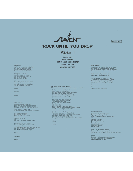 Raven - Rock Until You Drop (Vinyle)