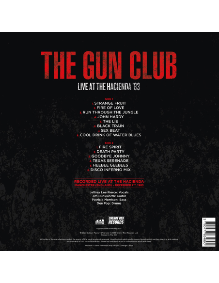 The Gun Club - Live At The Hacienda '83 - RSD 2022 (Vinyle)