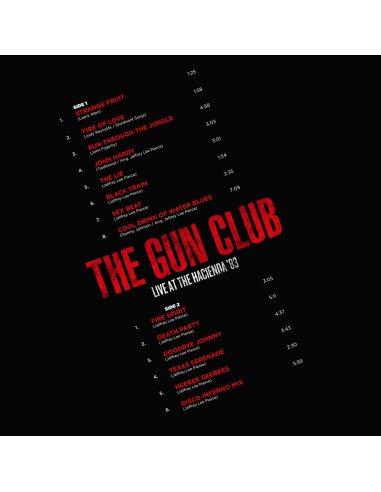 The Gun Club - Live At The Hacienda '83 - RSD 2022 (Vinyle)