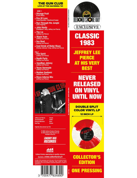 The Gun Club - Live At The Hacienda '83 - RSD 2022 (Vinyle)